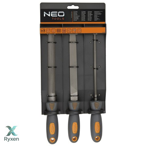 Pilniki do metalu, zestaw 3 szt. NEO TOOLS
