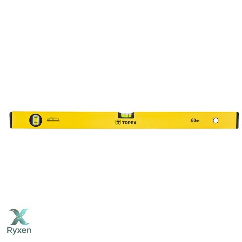 Poziomnica aluminiowa typ 500, 60 cm, 2 libelle TOPEX