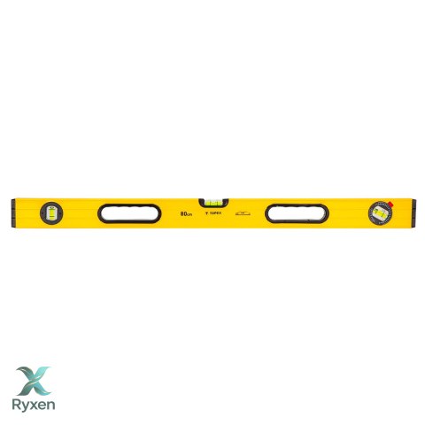 Poziomnica aluminiowa typ 600, 80 cm, 3 libelle TOPEX