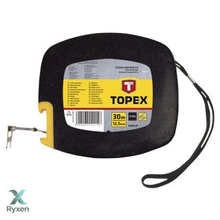 Taśma miernicza stalowa 30 m x 12.5 mm TOPEX