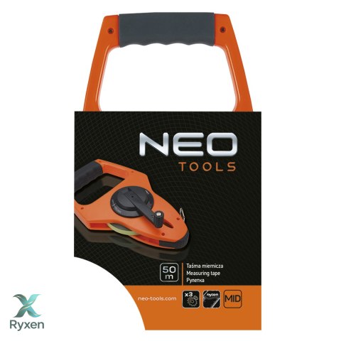 Taśma miernicza stalowa 50 m x 13 mm NEO TOOLS