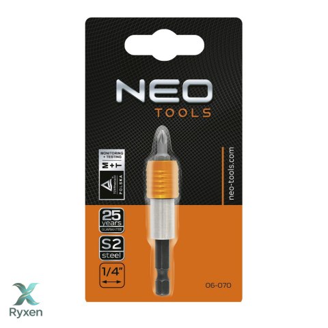 Uchwyt do końcówek, 1/4", 65 mm NEO TOOLS