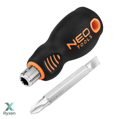 Wkrętak odwracalny płasko-krzyżowy 6.0 mm x PH2, CrV NEO TOOLS