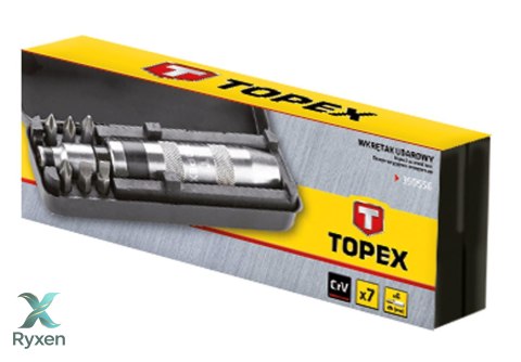 Wkrętak udarowy, zestaw 7 szt. TOPEX