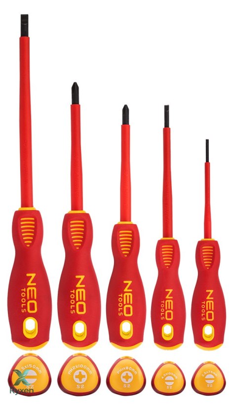 Wkrętaki 1000V, zestaw 5 szt., S2 NEO TOOLS
