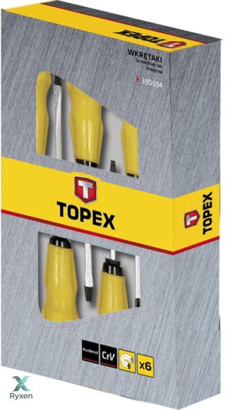 Wkrętaki do pobijania, zestaw 6 szt. TOPEX
