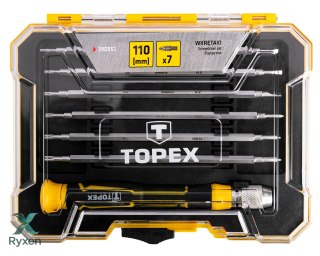 Wkrętaki precyzyjne, zestaw 7 szt. TOPEX