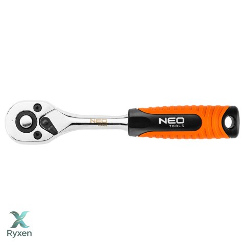 Grzechotka prosta 1/4", 150 mm, 45T NEO TOOLS