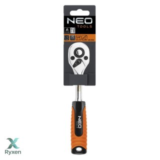 Grzechotka prosta 1/4", 150 mm, 45T NEO TOOLS