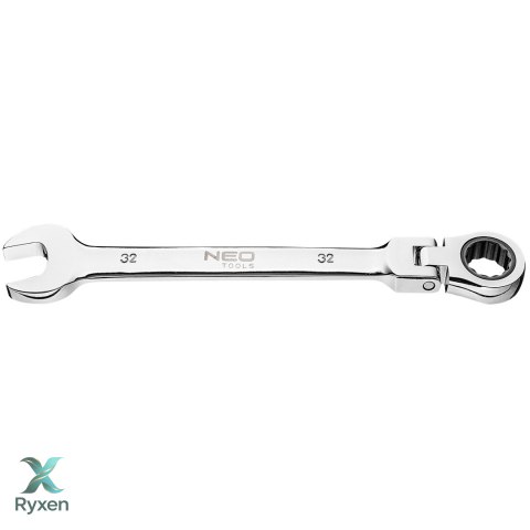 Klucz płasko-oczkowy z przegubem i grzechotką 32 mm NEO TOOLS