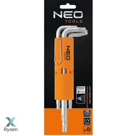 Klucze Torx długie T10-T50, zestaw 8 szt. NEO TOOLS