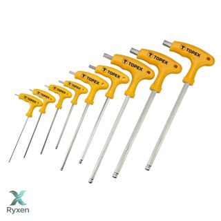 Klucze Torx typu "T" T10-T50, zestaw 9 szt. TOPEX