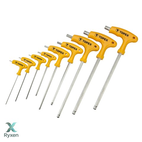 Klucze Torx typu "T" T10-T50, zestaw 9 szt. TOPEX