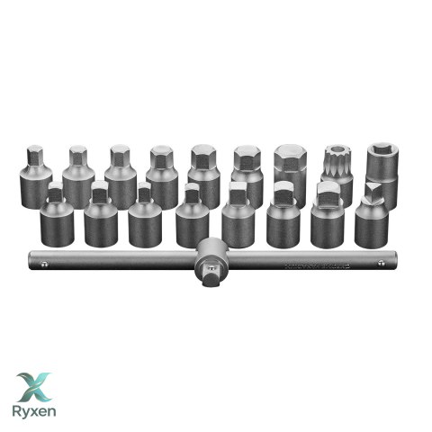 Klucze do spustu oleju 3/8", zestaw 18 szt. NEO TOOLS