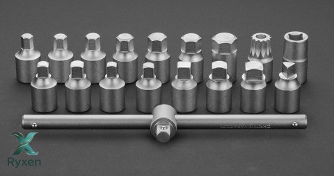 Klucze do spustu oleju 3/8", zestaw 18 szt. NEO TOOLS