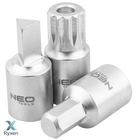 Klucze do spustu oleju 3/8", zestaw 18 szt. NEO TOOLS