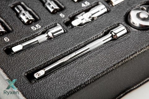 Klucze nasadowe 1/4", zestaw 19 szt., wkładka NEO TOOLS