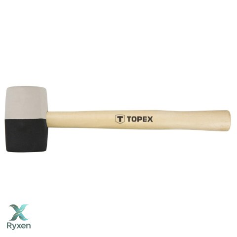 Młotek gumowy 58 mm, 450 g, czarno-biała guma TOPEX