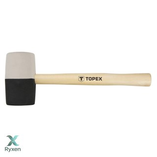 Młotek gumowy 63 mm, 680 g, czarno-biała guma TOPEX