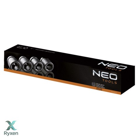Nasadki udarowe 3/4", 26-38 mm, zestaw 8 szt. NEO TOOLS