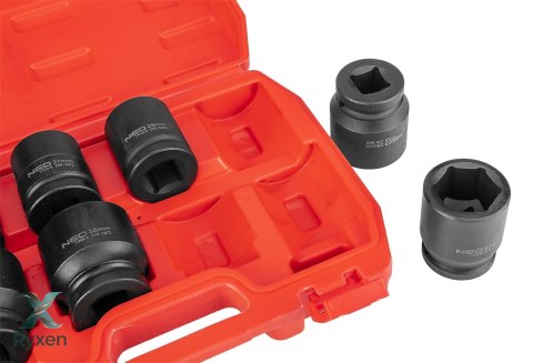 Nasadki udarowe 3/4", 26-38 mm, zestaw 8 szt. NEO TOOLS
