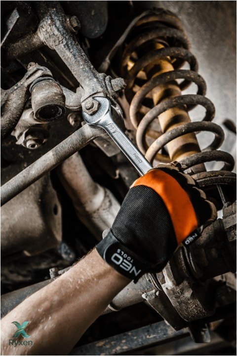 Rękawice robocze, skóra syntetyczna, wstawki PCV, 10" NEO TOOLS