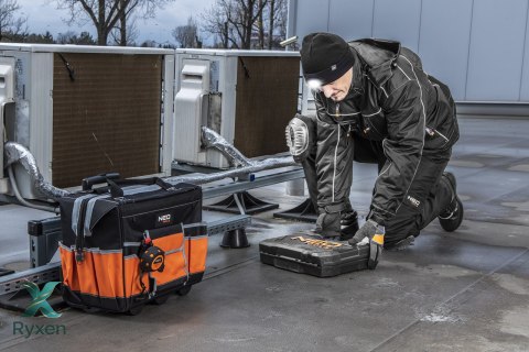 Rękawice robocze, skóra syntetyczna, wstawki PCV, 10" NEO TOOLS