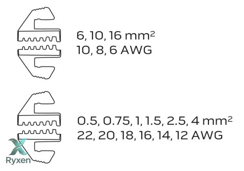 Szczypce do zaciskania końcówek tulejkowych 0.5 - 16 mm2 (22-6 AWG) NEO TOOLS