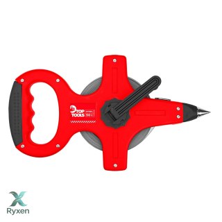 Taśma miernicza stalowa 50 m x 10 mm Top Tools