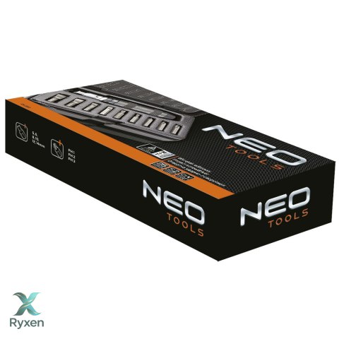 Wkrętak udarowy, zestaw 11 szt. NEO TOOLS