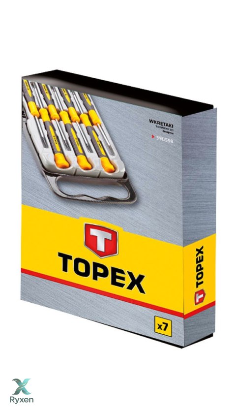 Wkrętaki precyzyjne, zestaw 7 szt. TOPEX