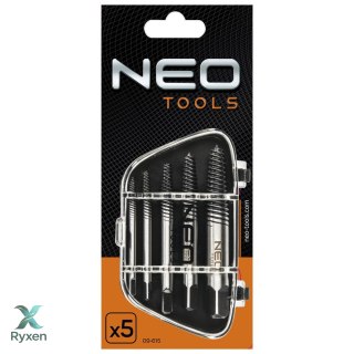 Wykrętaki do zerwanych śrub, zestaw 5 szt. NEO TOOLS