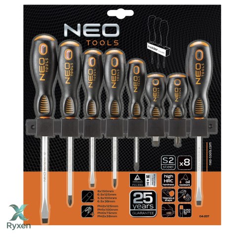 Zestaw wkrętaków, 8 szt. NEO TOOLS