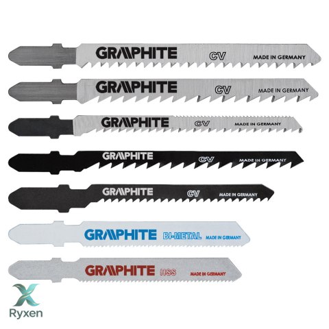 Brzeszczoty do wyrzynarki, uchwyt typu T, 10 szt. GRAPHITE