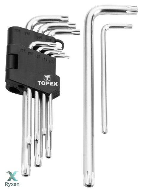 Klucze Torx T10-T50, zestaw 9 szt. TOPEX