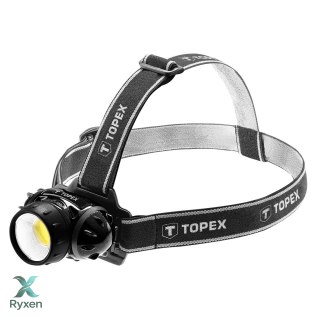 Latarka czołowa 3W LED COB, 3 x AAA TOPEX