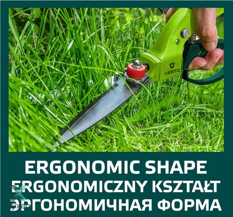 Nożyce do trawy 340 mm, ostrze 130 mm, wielopozycyjne VERTO
