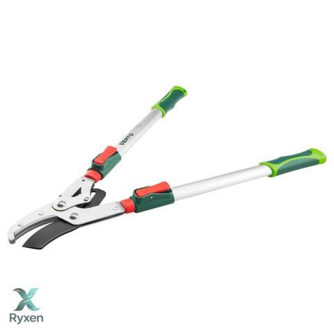 Sekator do gałęzi kowadełkowy teleskopowy 670 mm, średnica cięcia 45 mm, uchwyty aluminiowe VERTO