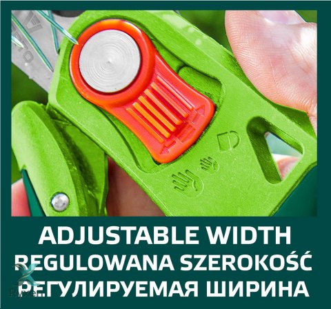 Sekator ogrodowy uniwersalny, regulacja rozstawu, średnica cięcia 12 mm VERTO