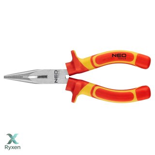 Szczypce wydłużone proste 180 mm, 1000V, CrV, polerowane NEO TOOLS