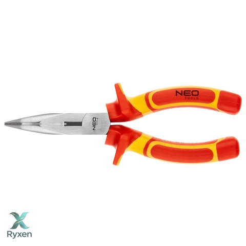 Szczypce wygięte 180 mm, 1000V, CrV, polerowane NEO TOOLS