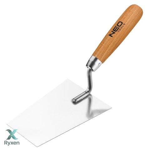 Kielnia sztukatorska trapezowa, 140 mm, uchwyt drewniany NEO TOOLS