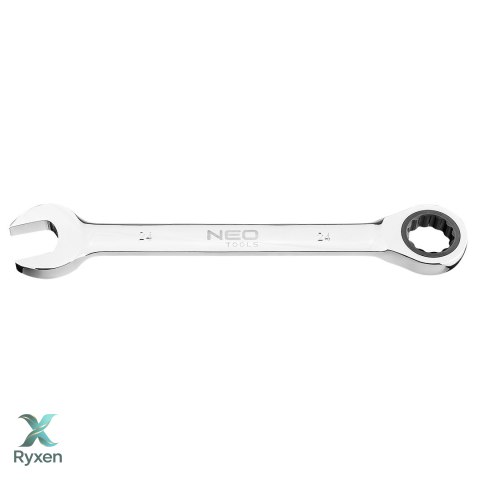 Klucz płasko-oczkowy z grzechotką, 24 mm NEO TOOLS