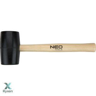 Młotek gumowy 58 mm, 450 g, trzonek drewniany NEO TOOLS