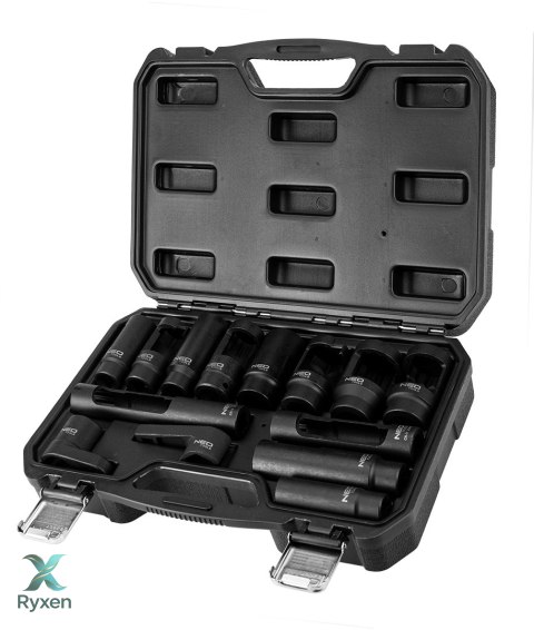 Nasadki do sondy lambda i wtryskiwaczy - zestaw 14 szt. NEO TOOLS