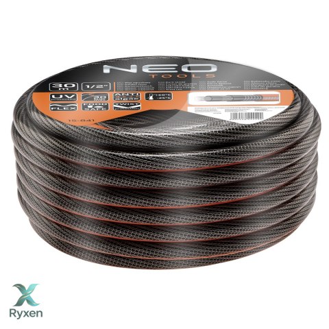 Wąż ogrodowy 1/2" x 30 m, 6-warstwowy NEO PROFESSIONAL NEO TOOLS
