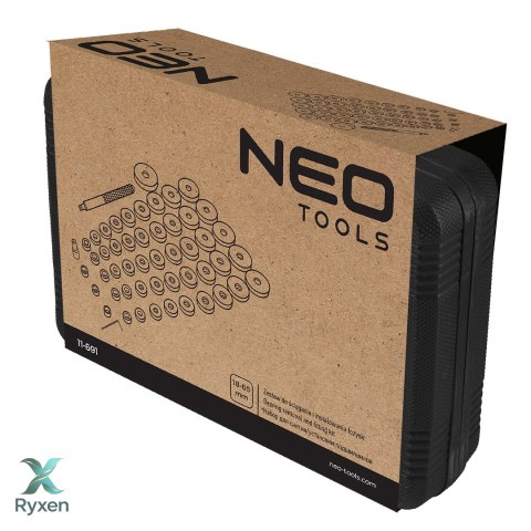 Zestaw do osadzania łożysk, uszczelniaczy i łącznikow gumowych - zestaw 51 szt. NEO TOOLS