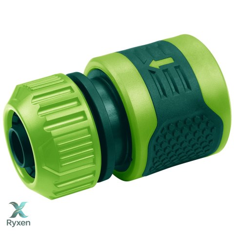 Złączka przelotowa 1/2"-5/8", dwumateriałowa, 30 szt., pudełko ekspozycyjne VERTO