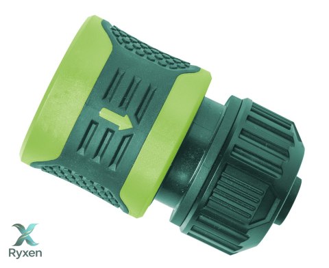 Złączka przelotowa 1/2"-5/8", dwumateriałowa, 30 szt., pudełko ekspozycyjne VERTO