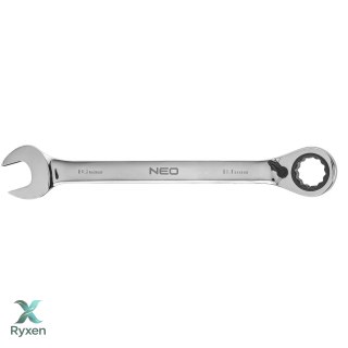 Klucz płasko-oczkowy z grzechotką i przełącznikiem 18 mm NEO TOOLS